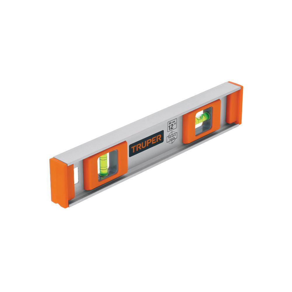Nivel Tipo Viga con Cuerpo de Aluminio 3 Burbujas Horizontal Vertical Y 45° de 12 Plg