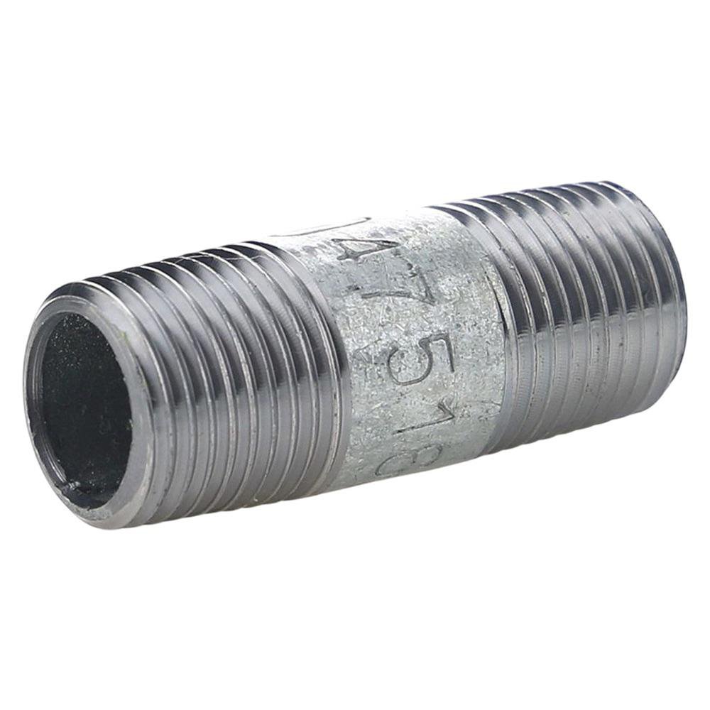 Niple con Rosca 1/2 X 2 Plg de Acero Galvanizado
