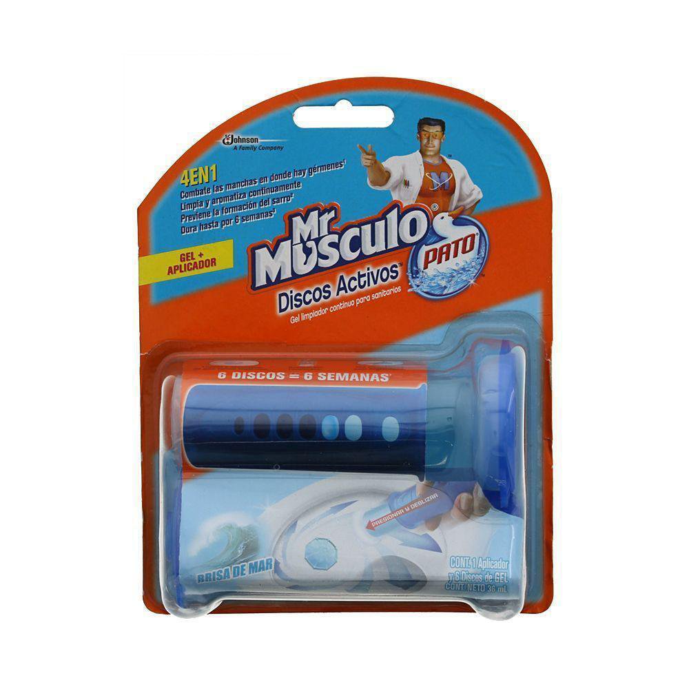 Limpiador en Discos de Gel para Taza de Baño Aroma Brisa Marina 7 Pzas Discos de Gel Limpi…