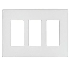 Placa Decora Plus De 3 Módulos Blanca - Leviton