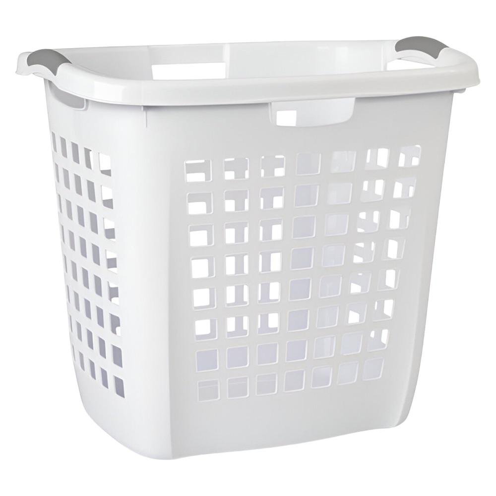 Canasta de Ropa Rectangular de 71 L Color Blanco 56 x 44 x 50 cm Canasta de Ropa Rectangul…