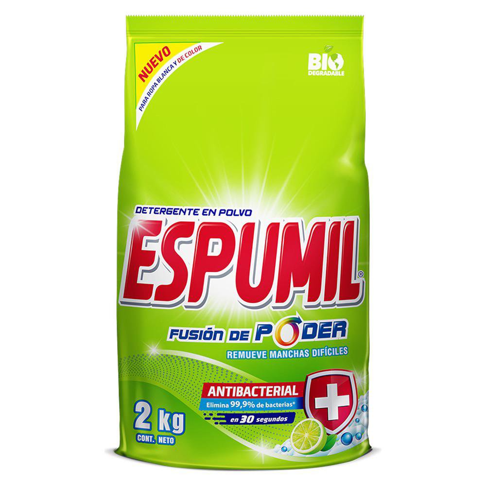 Detergente para Ropa Espumil en Polvo de 2 kg Explosión Citrica