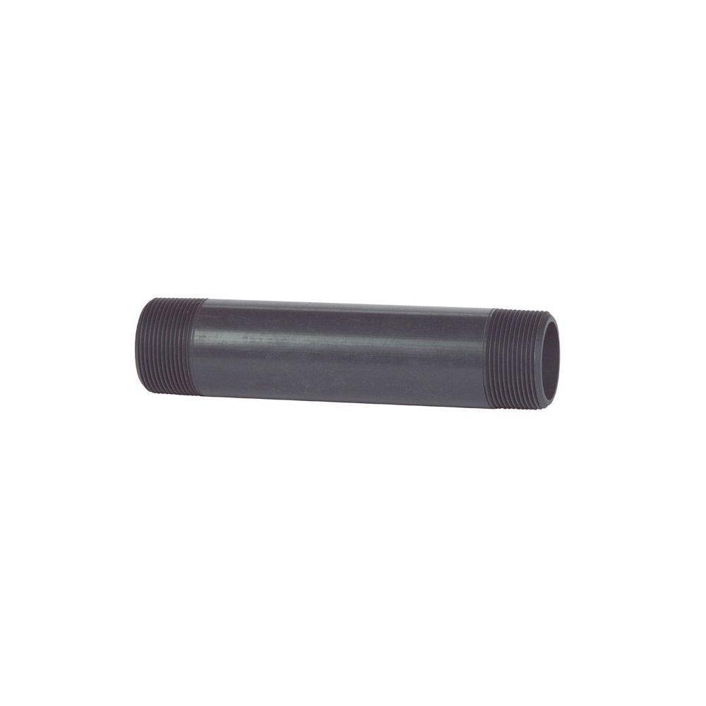 Niple 3/4 Plg x 3 Plg de PVC Gris