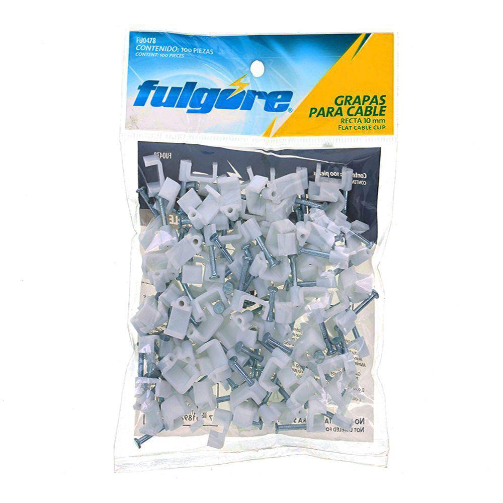 Grapa para Cable Plano con Clavo 10 mm