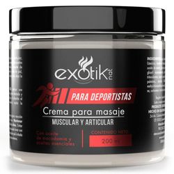 Crema Para Masaje Muscular Y Articular - Exotik