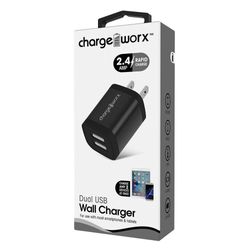 Cargador De Pared 2 Puertos - Charge Worx Varios Colores