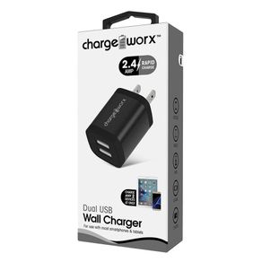 Cargador De Pared 2 Puertos - Charge Worx Varios Colores