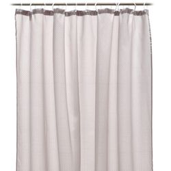 Cortina Taupe Jacquard Para Baño - Viva