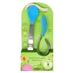 Learning-Spoon-Set-2-Pzas---Green-Sprouts-Varios-Colores