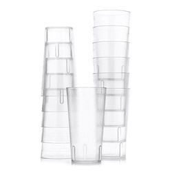 Set 12 Vasos Acrilicos Transparentes - Winco Varias Capacidades