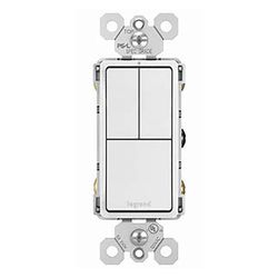 Interruptor 3 Vías Doble Blanco 15A - Legrand