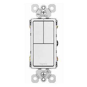 Interruptor 3 Vías Doble Blanco 15A - Legrand