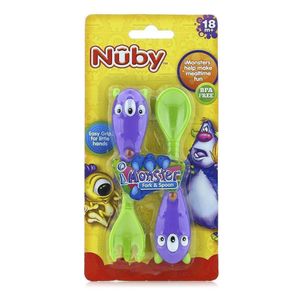 Set Tenedor/Cuchara Monster - Nuby