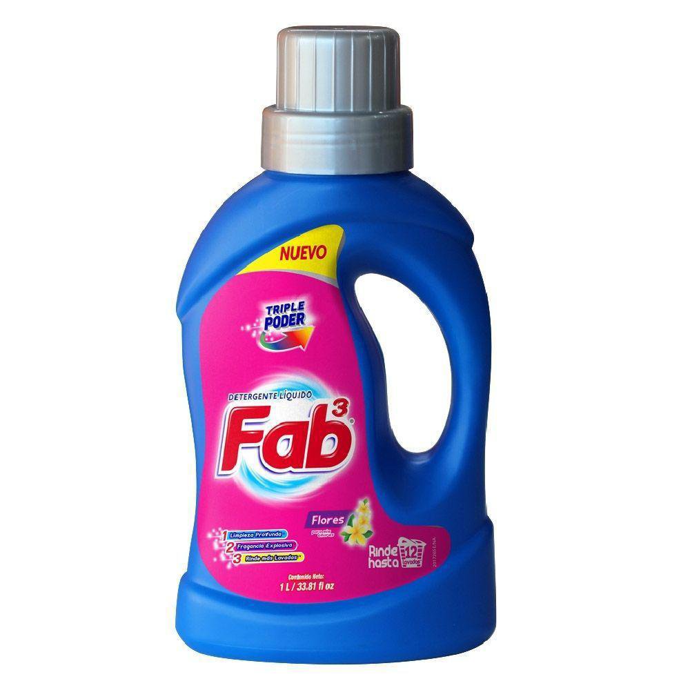 Detergente Liquido Fab 3 Flores Para Mis - cemacogt