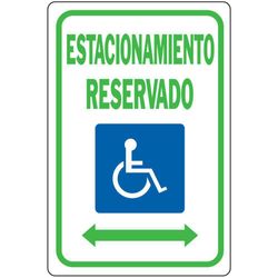 Rótulo De Estacionarse De 30.5X45.7 Cm