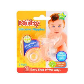 Mamila Silicón Nuby Flujo Rapi