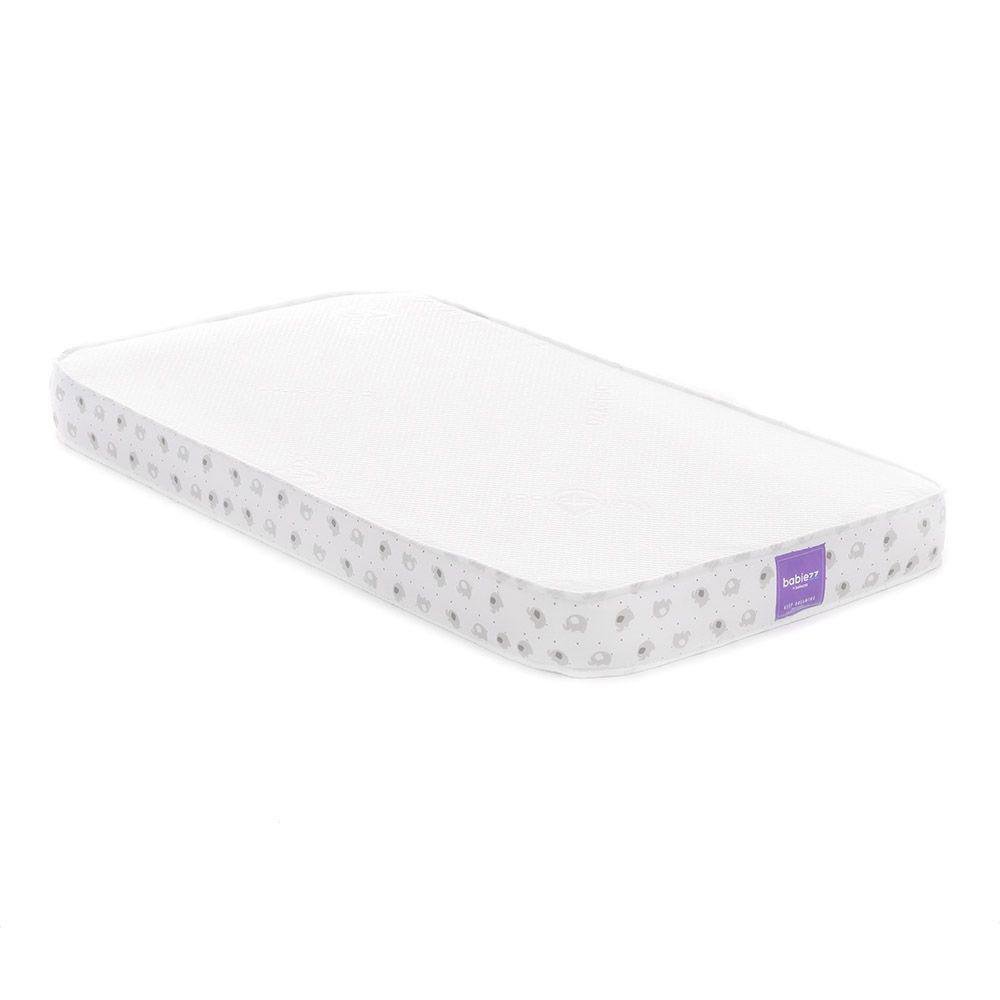 Colchón para Cuna de Espuma de 51.5 x 28 x 4 Plg Colchón para Cuna Babiezz Waterproof de Espuma 51.5 x 28 x 4 Plg Blanco