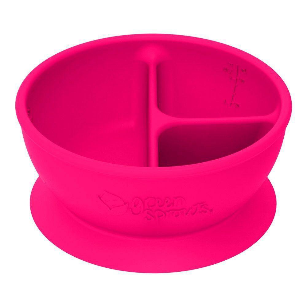 Bowl de Silicona con Secciones Rosa