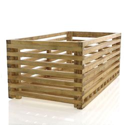 Maceta Madera Natural 46X19 Cm - Fixer