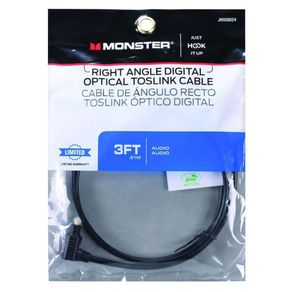 Cable Optico Digital Angulo Recto De 0.91 M - Monster
