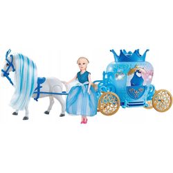 Carreta Princesa con Caballo Azul 20 Pzas