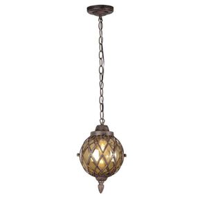 Farol Colgante Para Exterior 'Oriental' Redondo 1Bombillox60Wmax - Zlumini