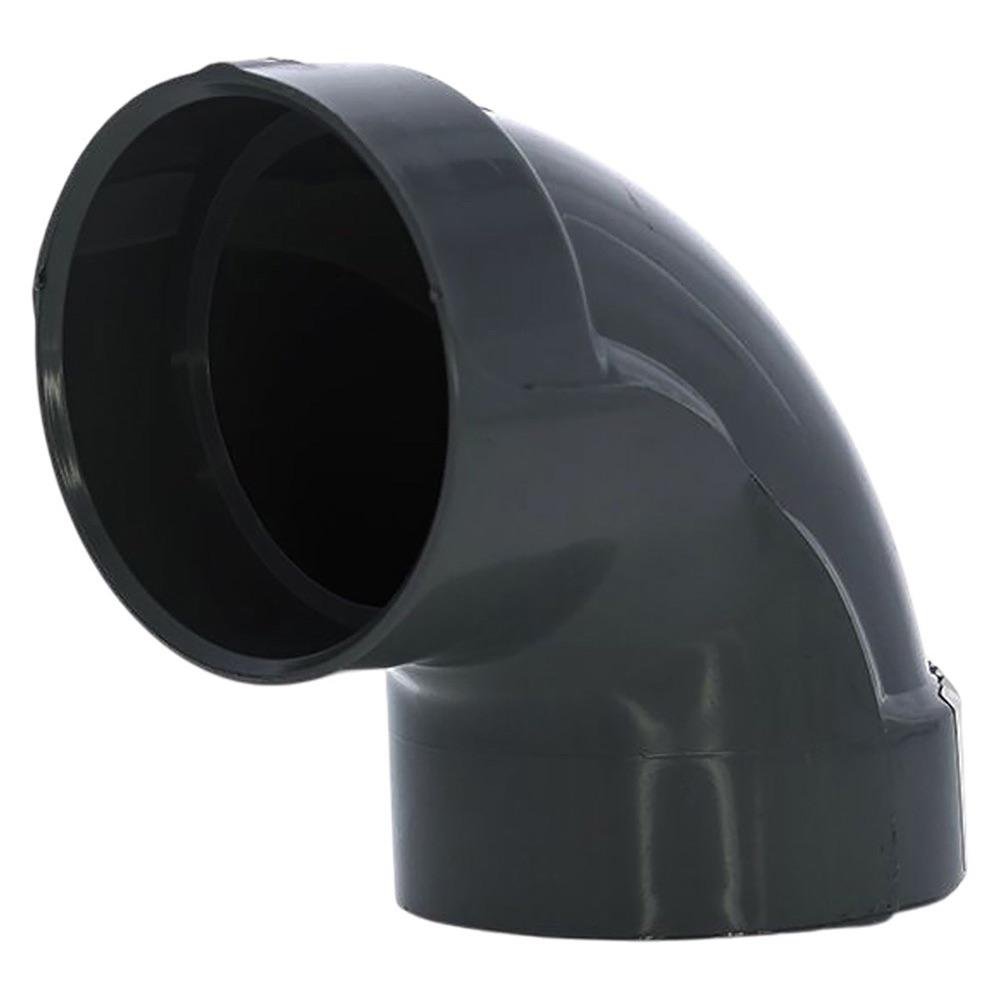 Codo 90° de PVC Liso Drenaje Delgado de 3 Plg 2 plg