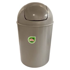 Basurero Beige con Tapa Vaivén - Varias Capacidades
