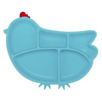 Plato Gallinita Cada Succión Y Divisiones - Innobaby Varios Colores