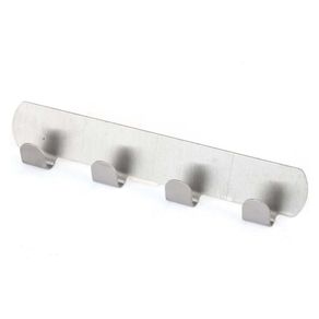 Ganchos Adhesivos 16X3X2 Cm Plateado - Viva