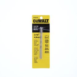 Broca Metal 3/16 Hss Mandril 3/8 - Dewalt