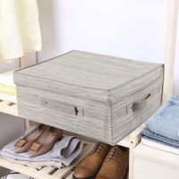 Caja Con Tapa 38X29X17 Cm Beige
