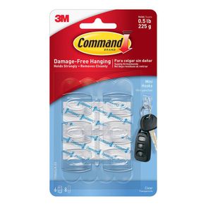Gancho Transparente De 0.5 Lbs - 3M