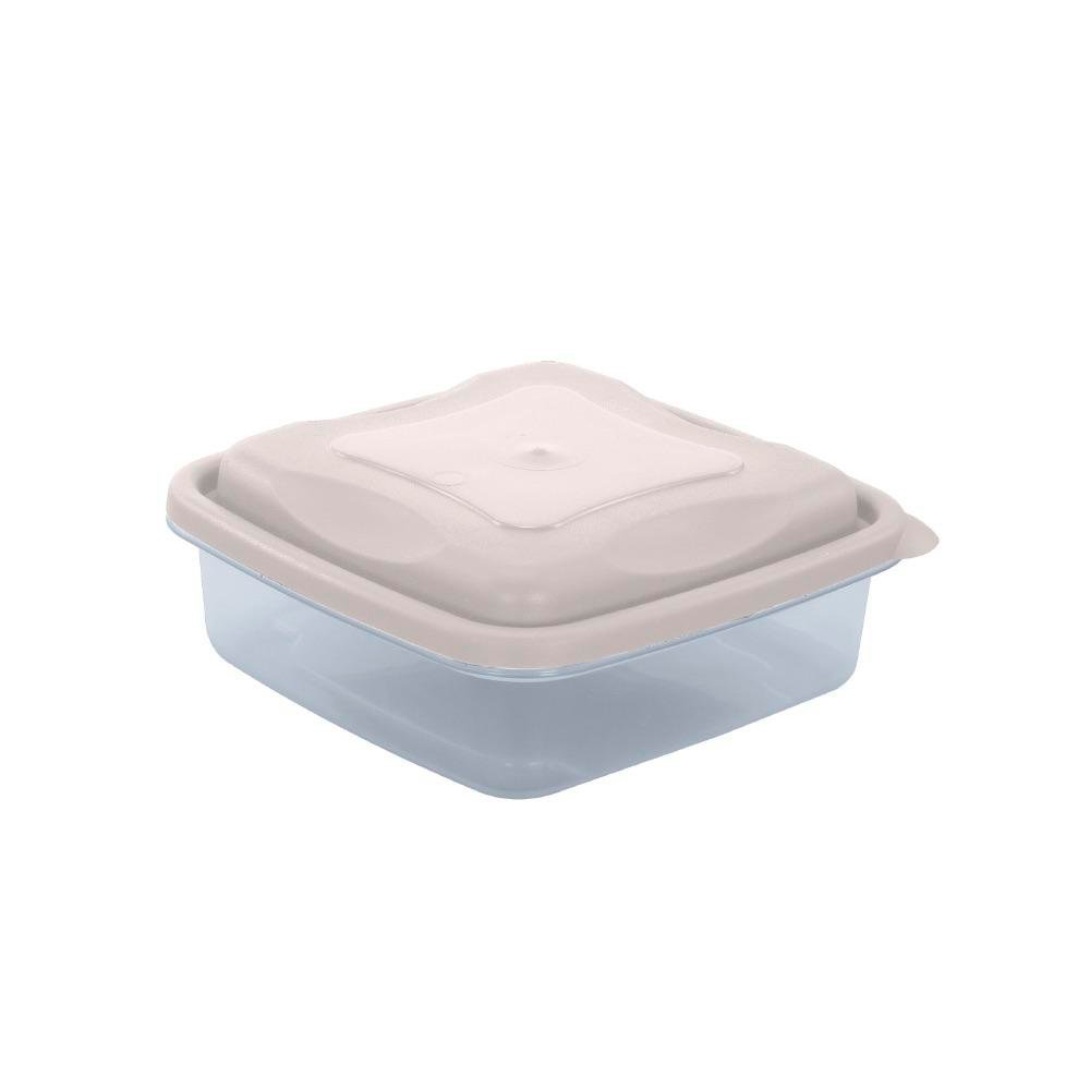 Tazon Cuadrado 2 Tazas - Guateplast Varios Colores Marfil