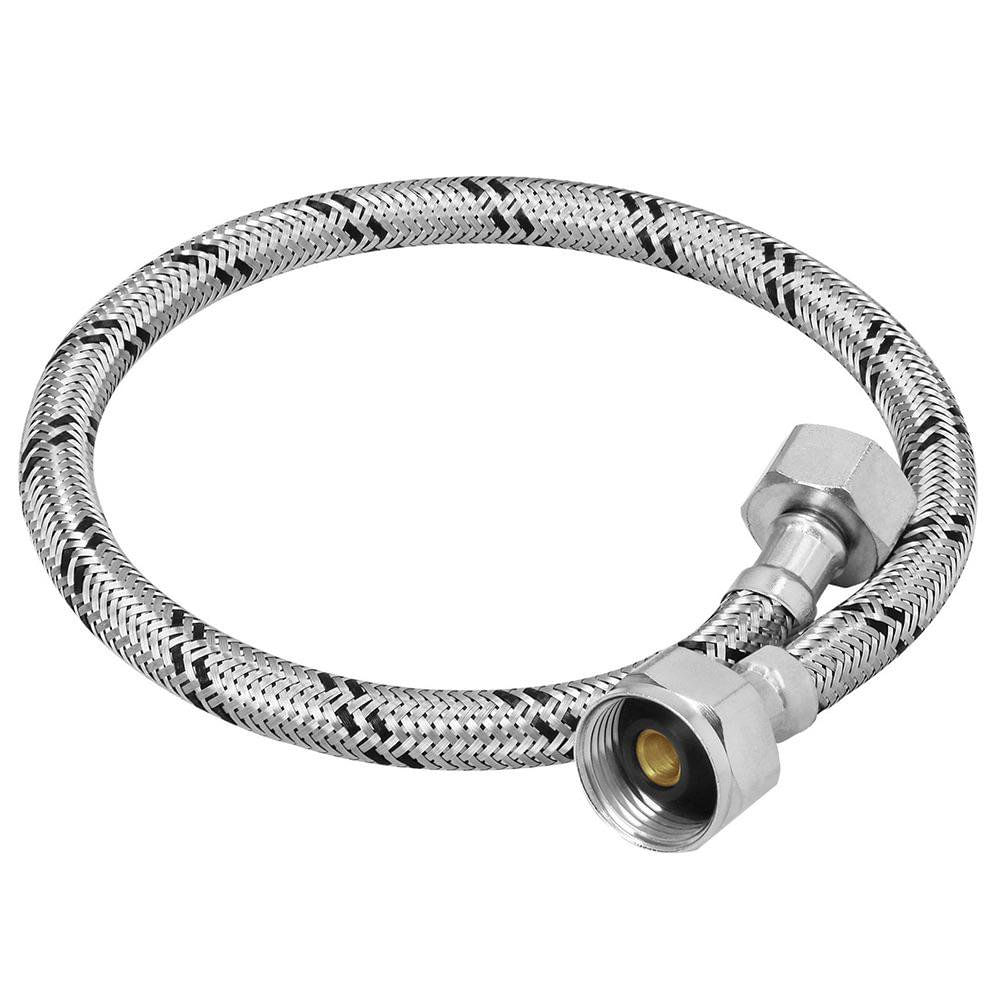 Manguera para Sanitario 1/2 Plg x 7/8 Plg 50 cm Acero Inoxidable