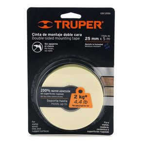 Cinta De Montaje Doble Adh. 1X5M Truper