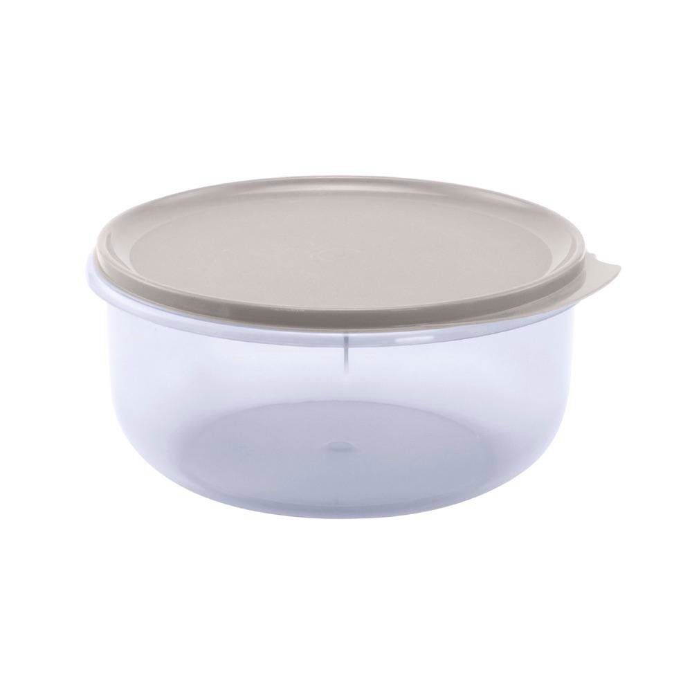 Contenedor Plástico de 4.7 L con Tapadera Color Gris Capuccino