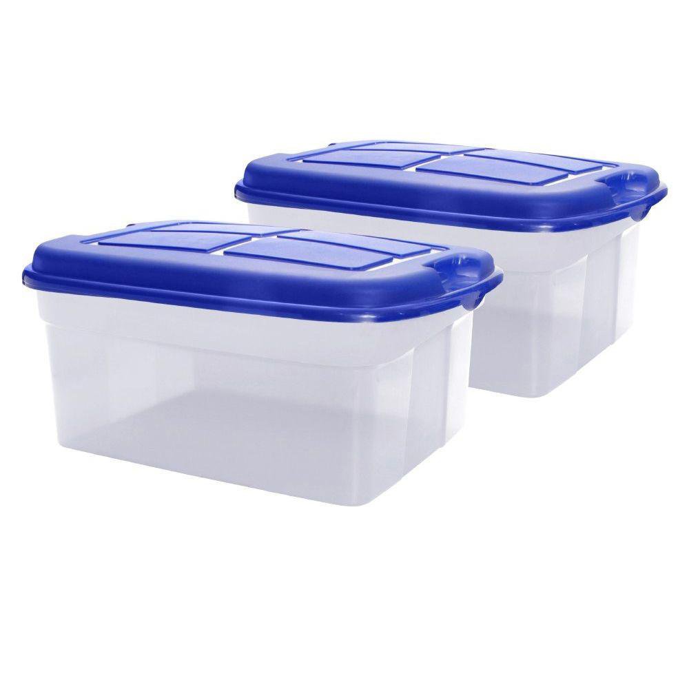 Set 2 Cajas Jumbo 56 L - Varios Colores Azules