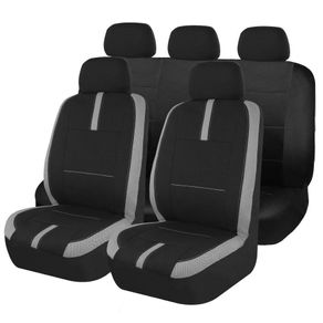 Cobertores Asiento De Tela Negro Y Gris - Fmq