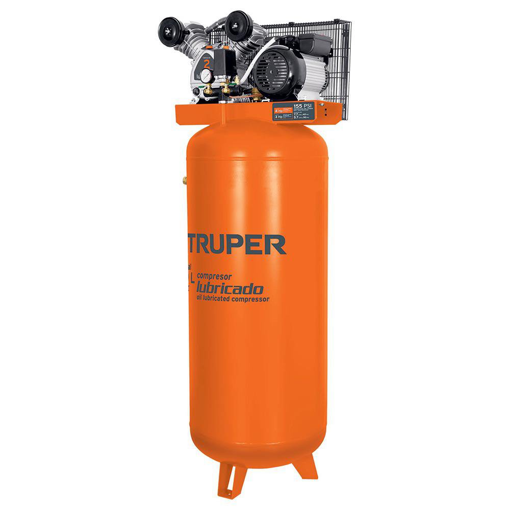 Compresor Vertical Lubricado de 240 Litros 4 Hp 220 V