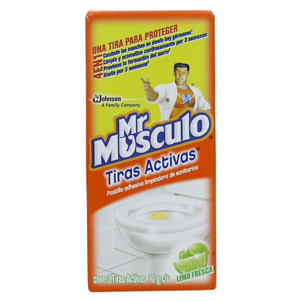 Tiras Activas para Baño 10 G - Varios Aromas Lima Fresca
