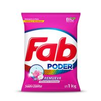 Detergente En Polvo Fab 1 Kg  Variedad de Línea