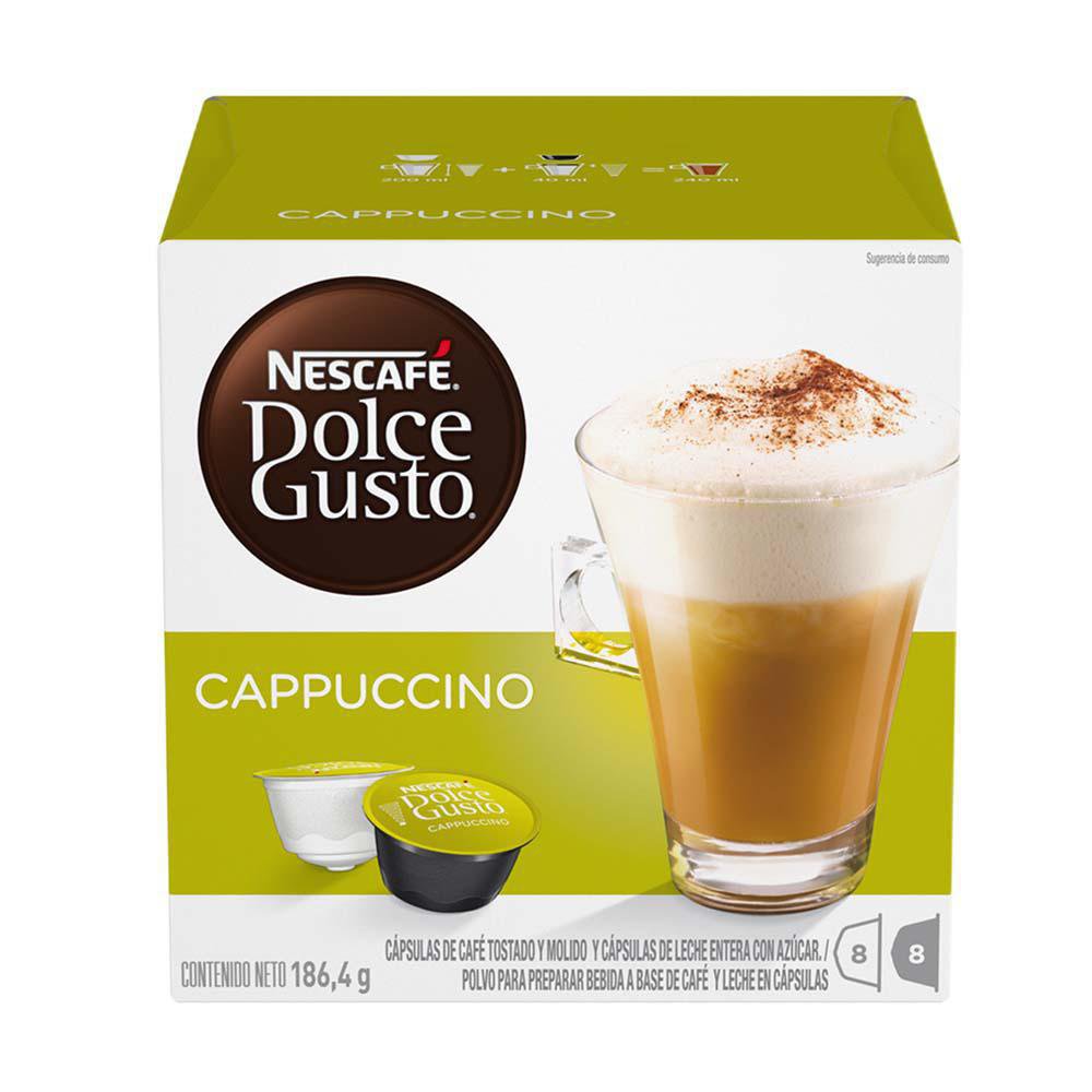 Cápsulas de Café Dolce Gusto Nescafé Sabor Cappuccino 16 Piezas