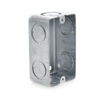 Caja Eléctrica Empotrable Rectangular De Metal - Volteck