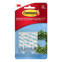 Set De 2 Ganchos Adhesivos Transparentes - Command