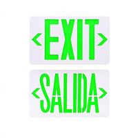 Rótulo Salida/Exit Led E-50G Ulverde