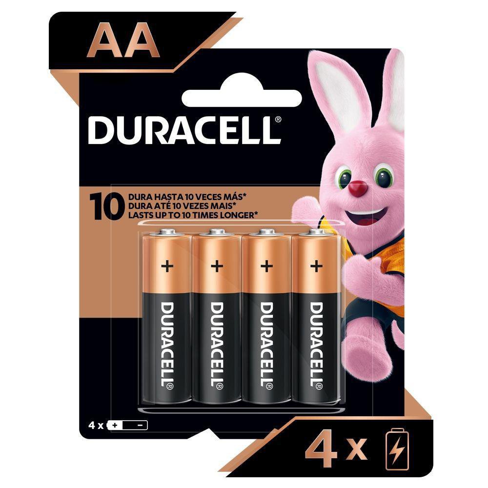 Baterías Alcalinas AA de 1.5 V para Uso General, 4 Unidades