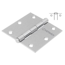 Bisagra Libro 3 1/2  Cromado Plano - Hermex