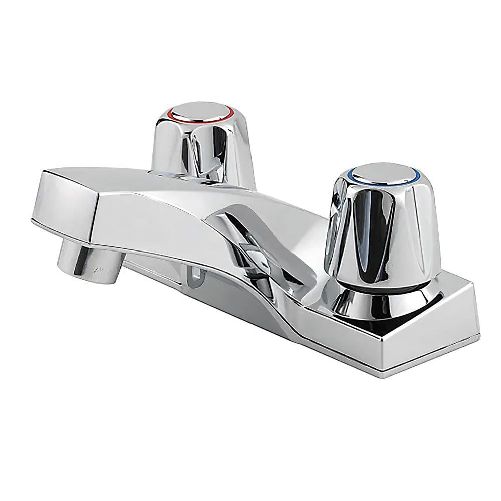 Grifo Mezclador para Lavamanos Cuello Corto 4 Plg Acabado Cromo Grifo Mezclador para Lavam…