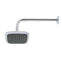 Ducha Cuadrada con Brazo Aero Cromada 6 Plg - Foset